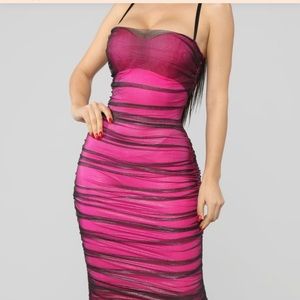 Mesh Midi Dress